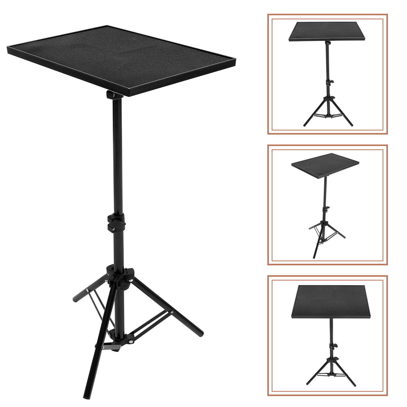 Projector Tripod Stand - Sturdy Foldable Projector Stand Adjustable Height