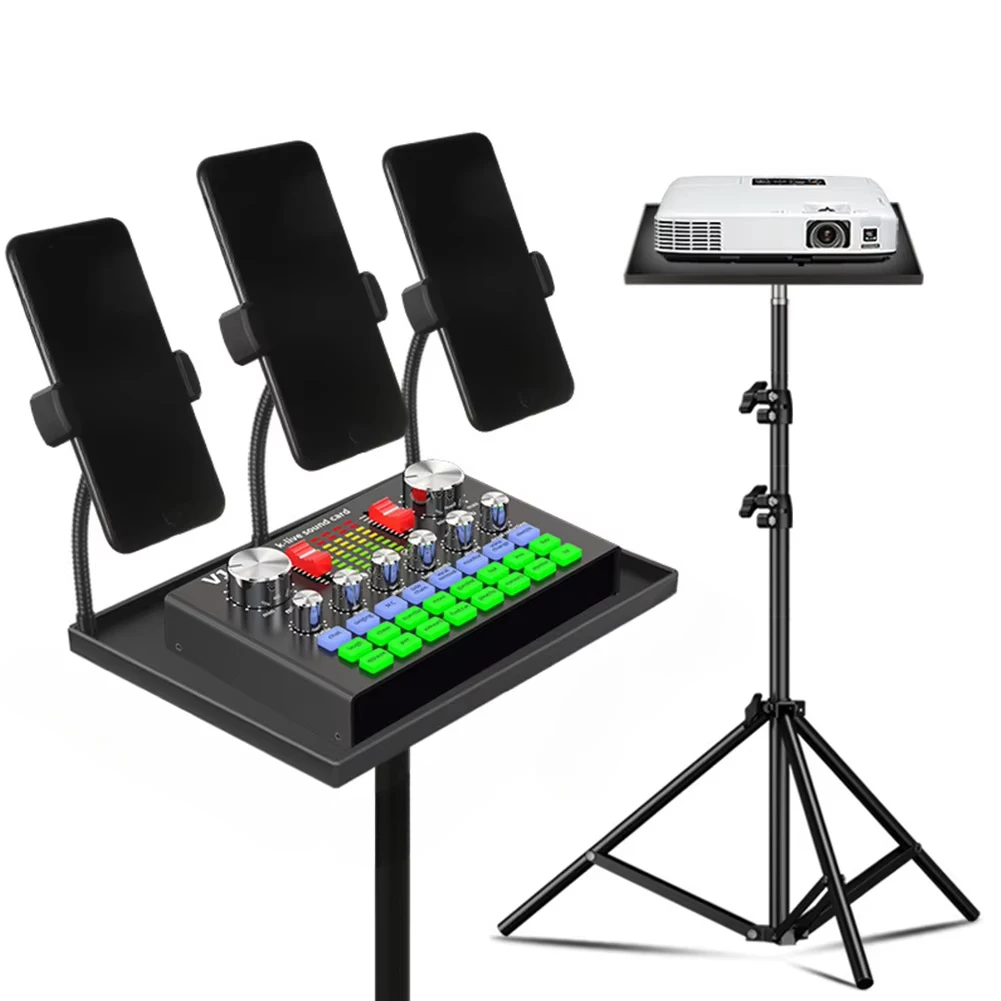 Projector Tripod Stand - Portable Projector Platform Holder Plastic Tripod