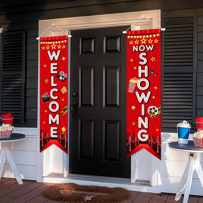Home Cinema Events - 1 pair, 2D flat, red neon