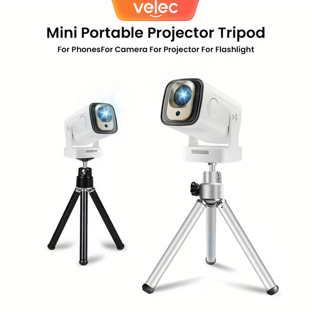 Projector Tripod Stand - Mini Projector Tripod 360° Rotatable Adjustable