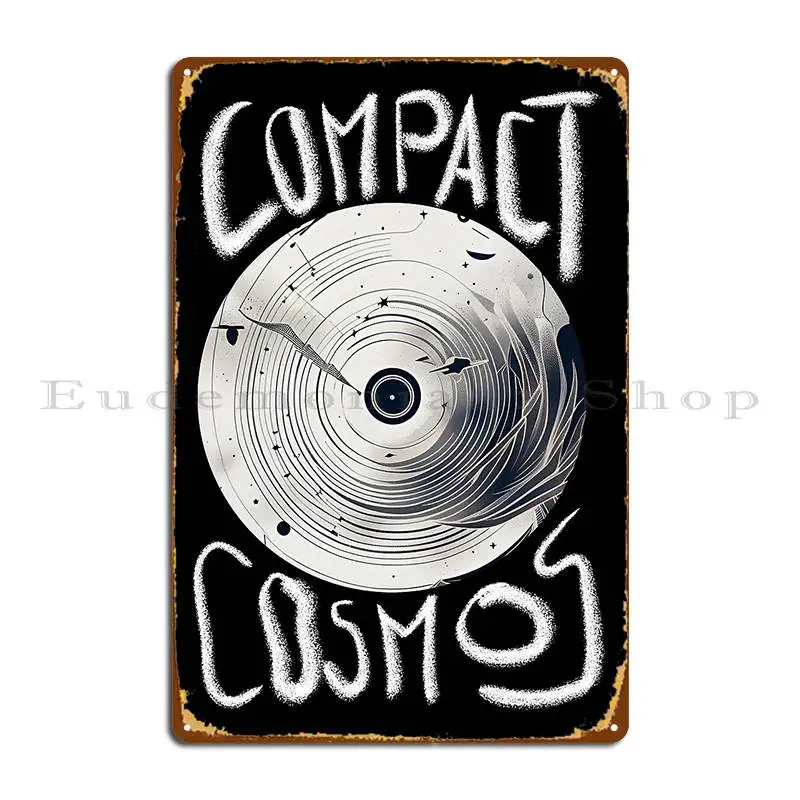 Home Cinema Compact - Vinyl Record Compact Cosmos Metal Sign