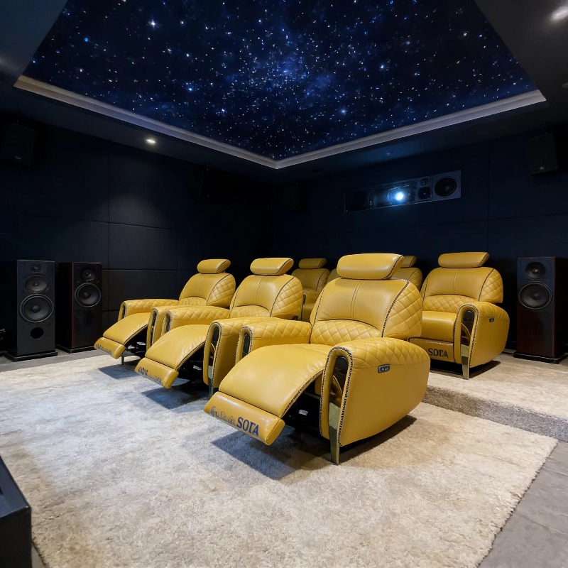 Home Cinema High End - Vip Single Leather Reclining Sofa Chair