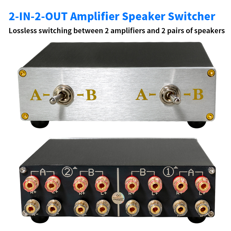 Home Cinema Speaker System - Speaker Switch Selector, 2 Amps to