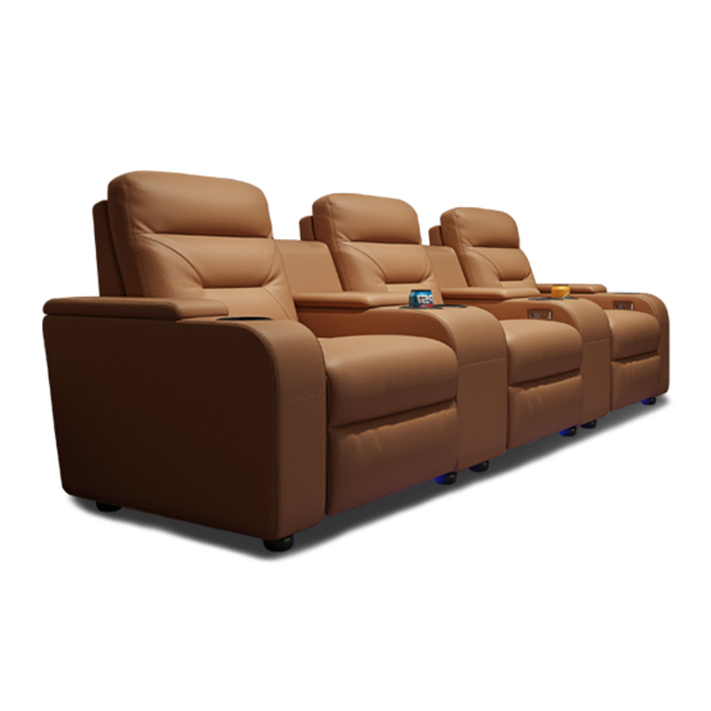 Home Cinema Couch - Linlamlim Genuine Leather Sofa set With