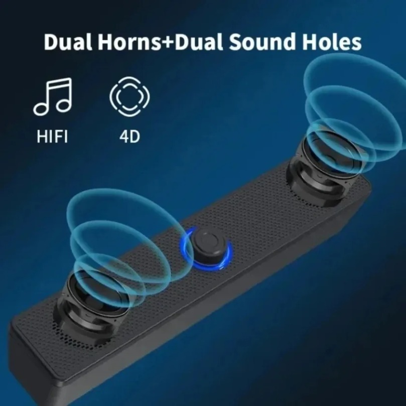 Home Cinema Speaker System - Wireless Bluetooth and PC Soundbar Wired