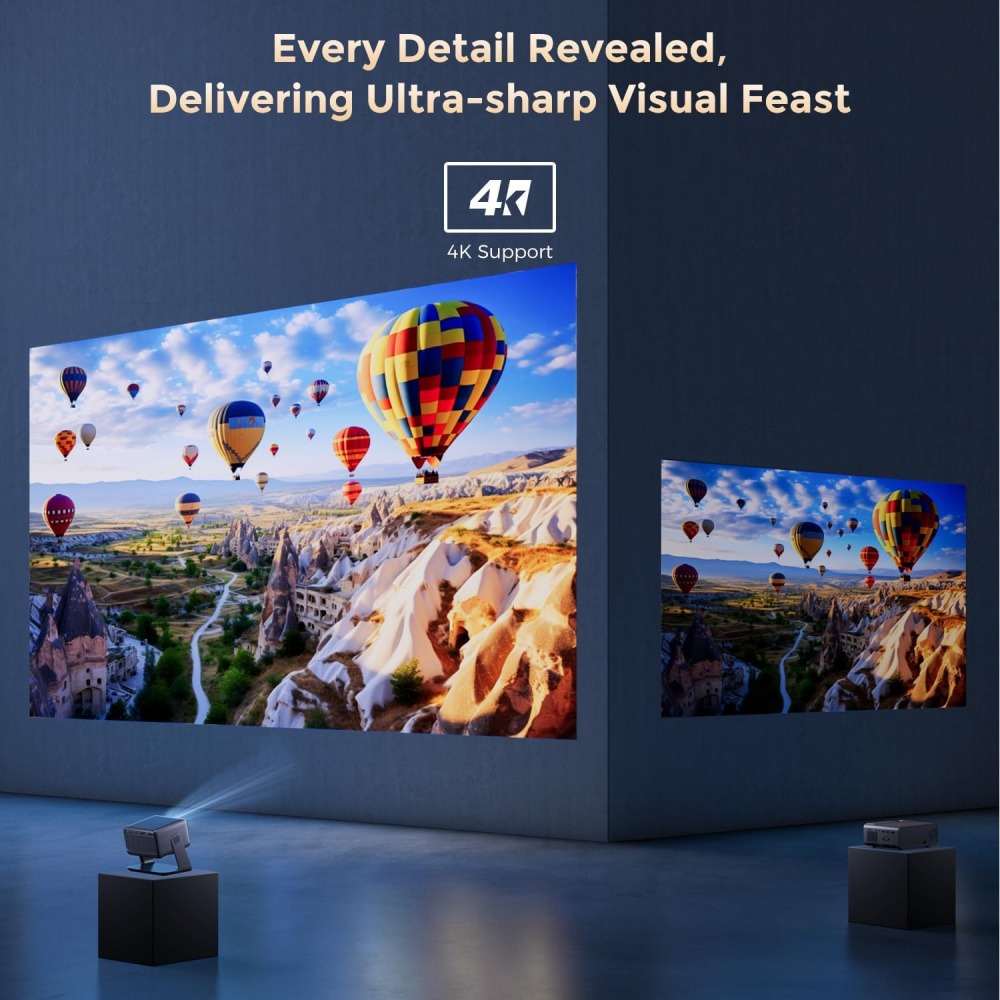 4K Video Projector Wifi Blueto - огляд і ціна Home Cinema Compact