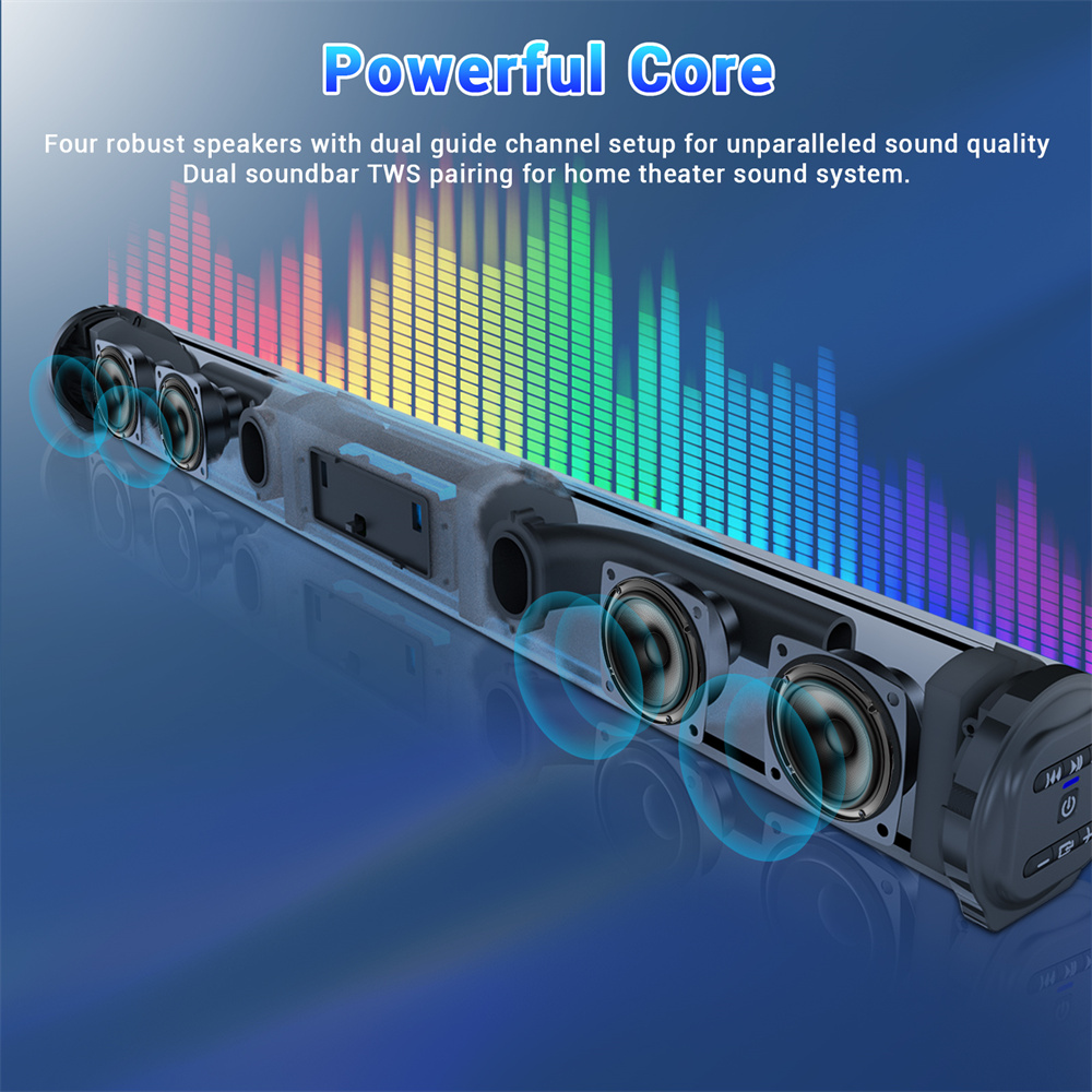 Sound Bar TV Sound System Blue - огляд і ціна Home Cinema Speaker System