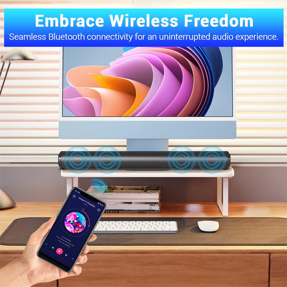 Sound Bar TV Sound System Blue - огляд і ціна Home Cinema Speaker System