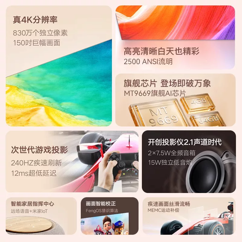 New V10 4K laser projector, po - огляд і ціна Home Cinema Laser Projector