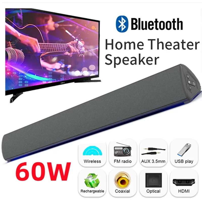 60W Wireless TV PC Soundbar Bl - огляд і ціна Home Cinema Speaker System