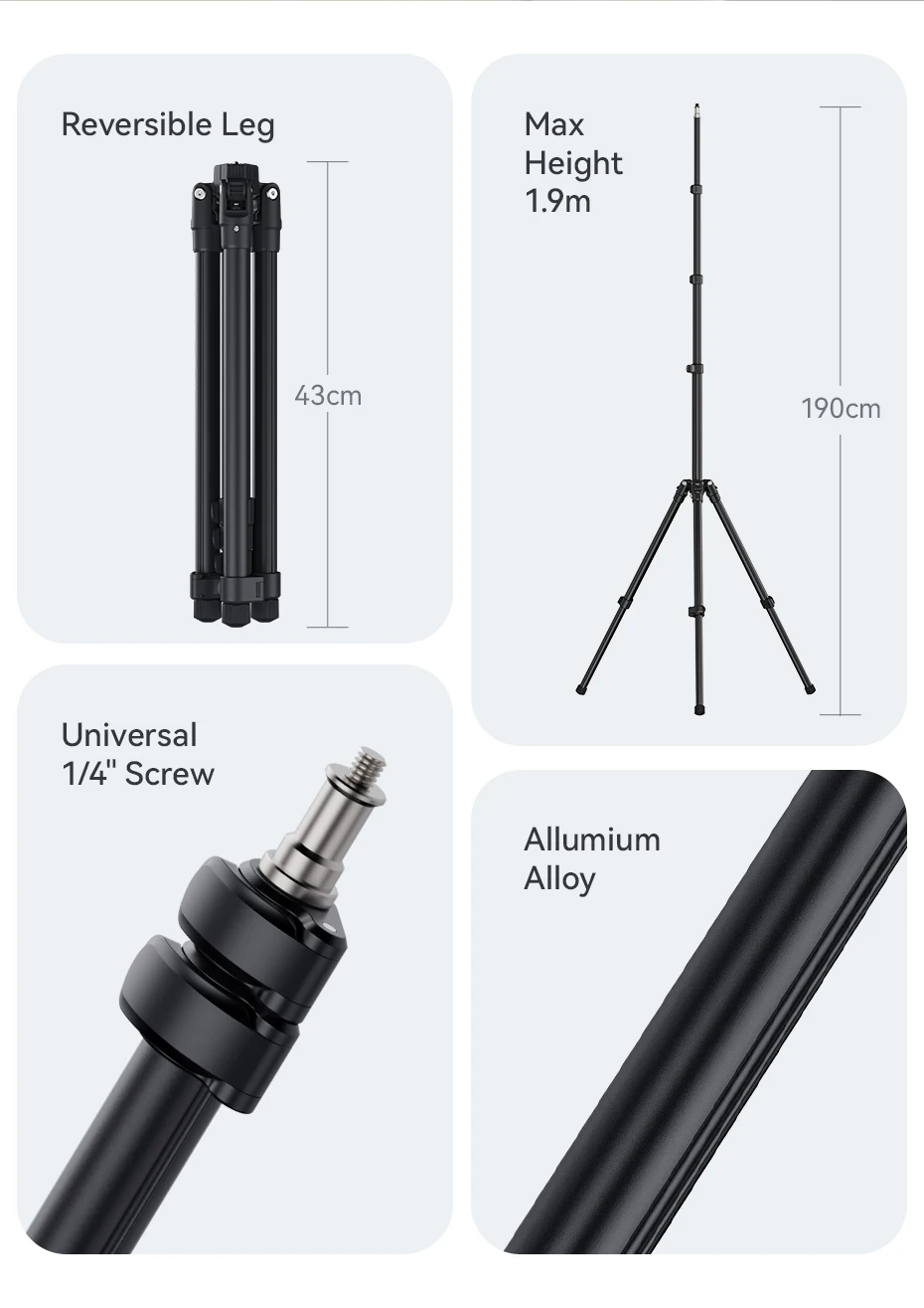 Original Ulanzi TT43 1.9M Alum - огляд і ціна Projector Tripod Stand