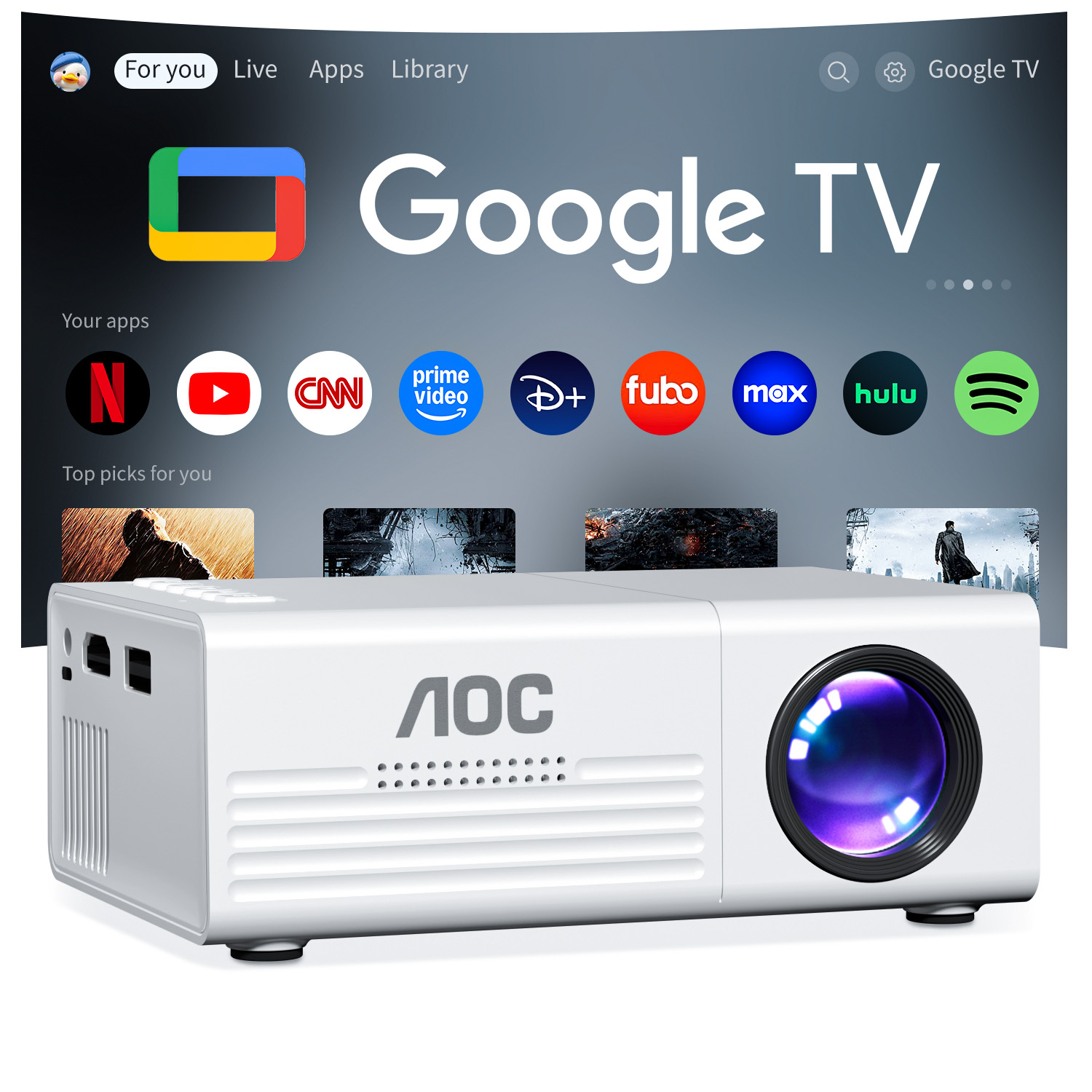 AOC Mini Projector TFT LCD Wif - огляд і ціна Home Cinema Compact