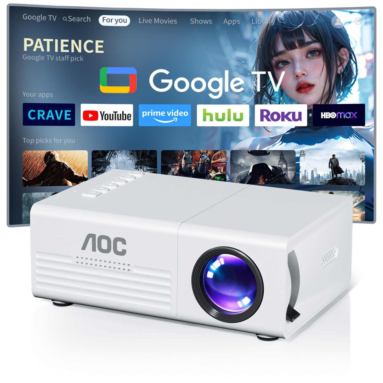 AOC Mini Projector TFT LCD Wif - огляд і ціна Home Cinema Compact