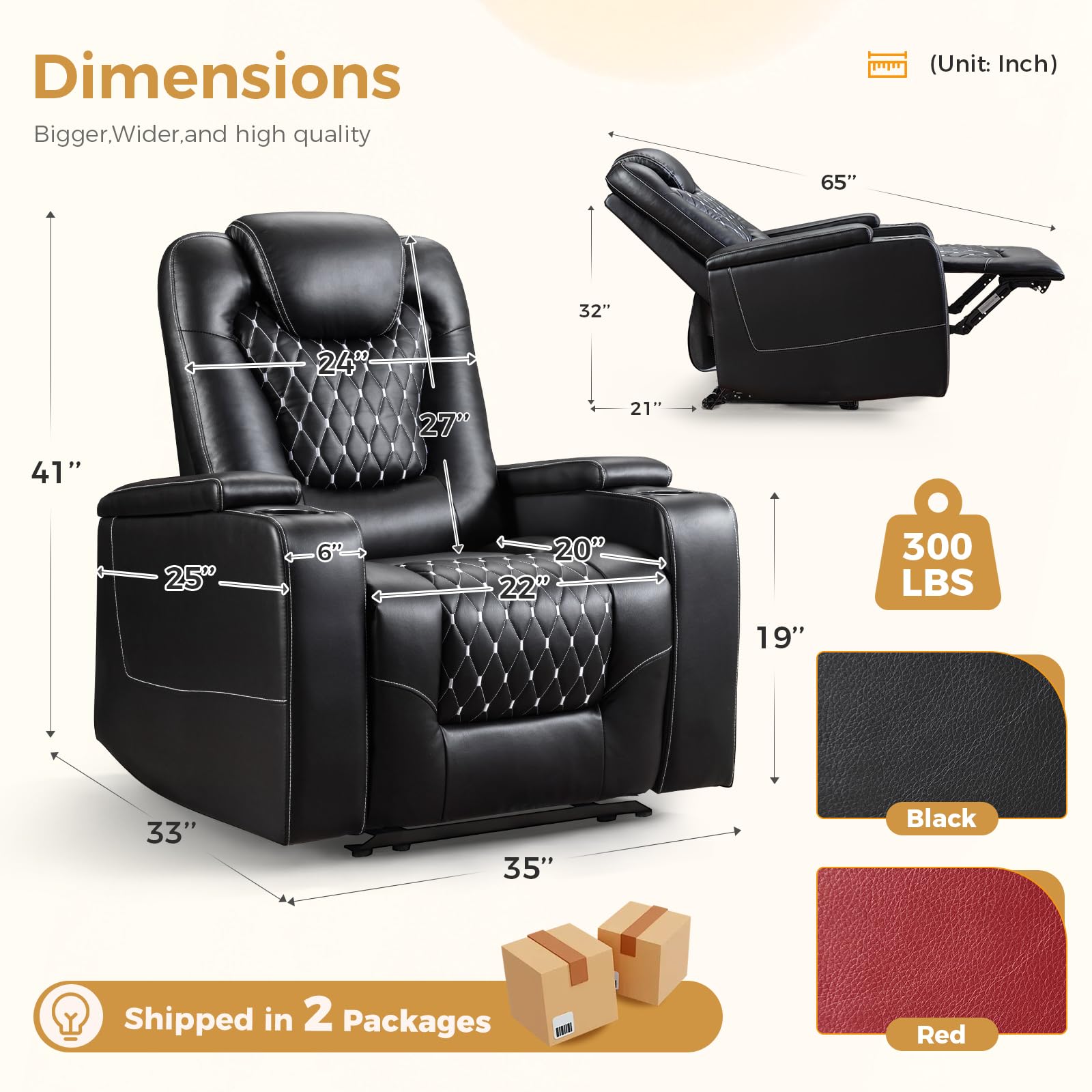 Electric Power Recliner Chair  - огляд і ціна Home Cinema Couch