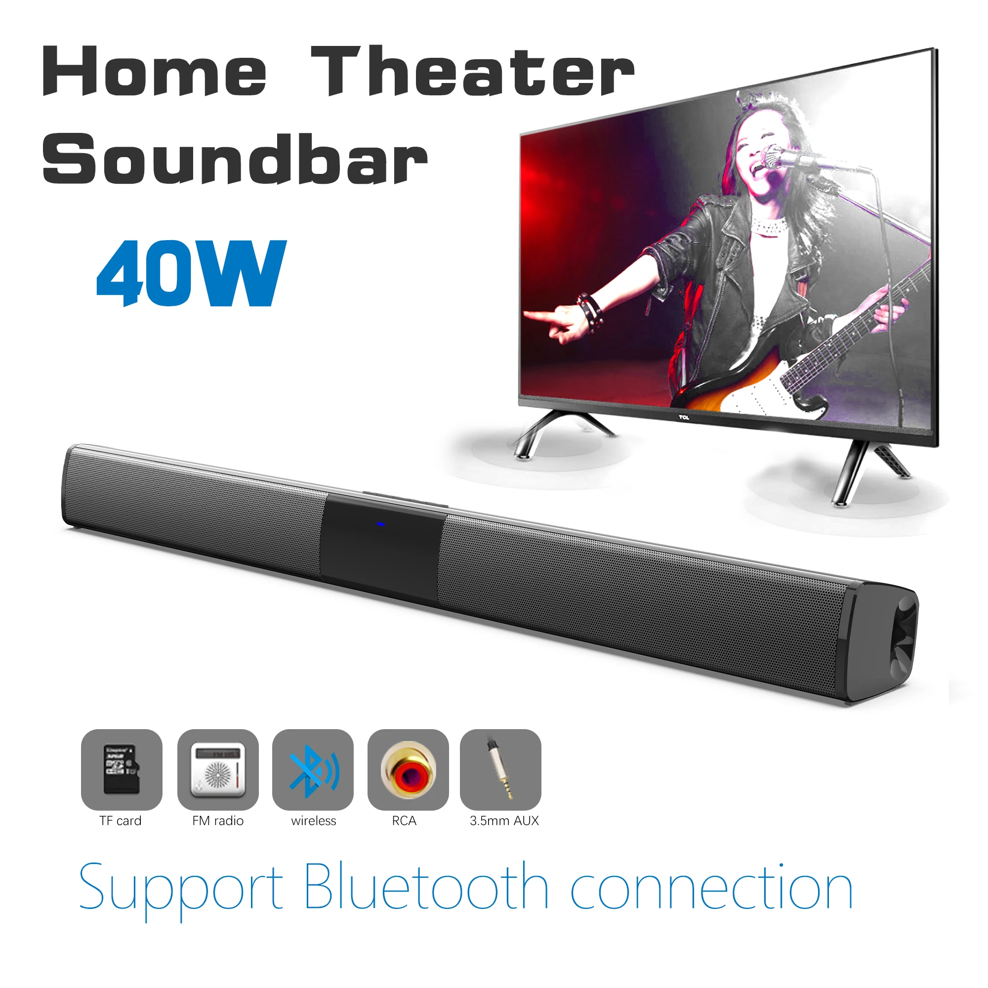 40W High Power Soundbar for TV - огляд і ціна Home Cinema Speaker System