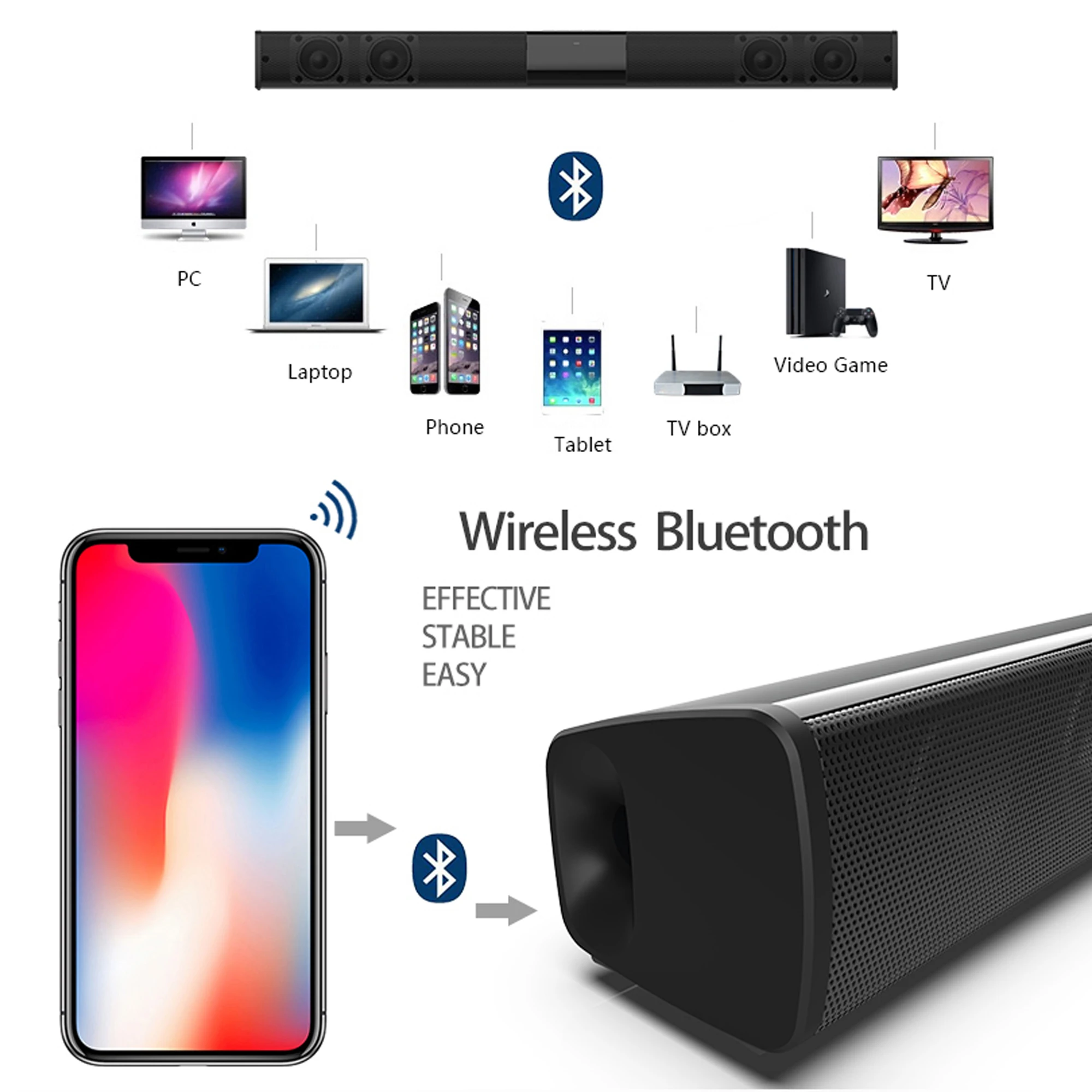 40W High Power Soundbar for TV - огляд і ціна Home Cinema Speaker System