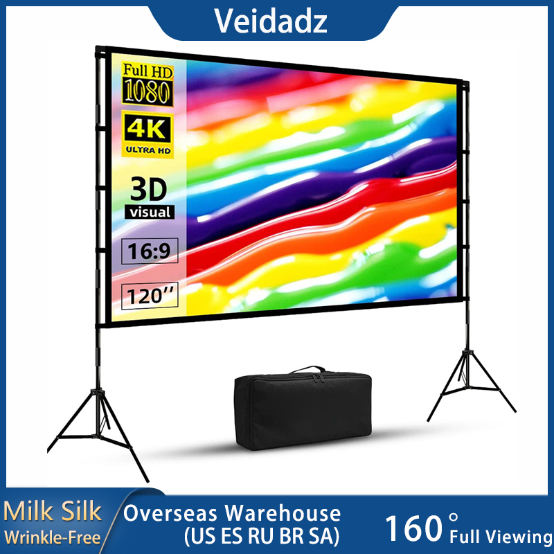 VEIDADZ Projector Screen With  - огляд і ціна Projector Tripod Stand